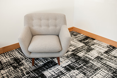 black and white carpet squares