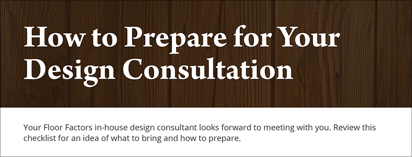 design consultation preparation