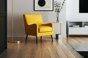 luxury-vinyl-flooring-and-yellow-chair