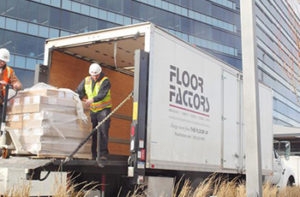 Floor Factors team and delivery truck